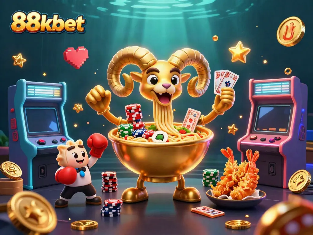 Experience the excitement of winning with 88kbet’s 3D cartoon illustration featuring lively casino characters.